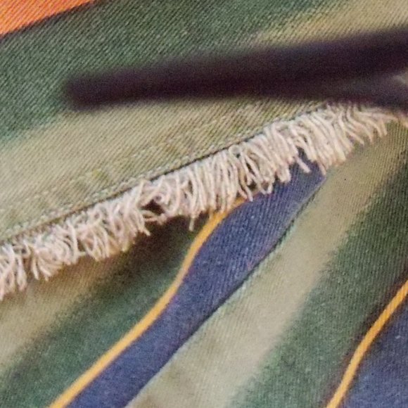 Gitano Denim high waisted multicolor striped Wrap Skirt - Picture 7 of 8